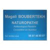 Plaque Naturopathe en Plexiglass