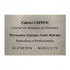 Plaque Entreprise en Aluminium