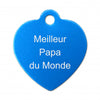 Porte clé grand coeur alu
