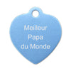 Porte clé grand coeur alu