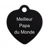 Porte clé grand coeur alu