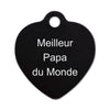 Porte clé grand coeur alu