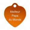 Porte clé grand coeur alu