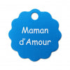 Porte clé grande fleur alu