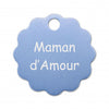 Porte clé grande fleur alu