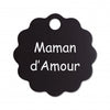 Porte clé grande fleur alu