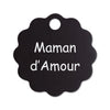 Porte clé grande fleur alu