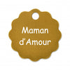Porte clé grande fleur alu