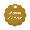 Porte clé grande fleur alu