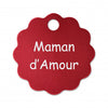 Porte clé grande fleur alu