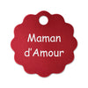 Porte clé grande fleur alu