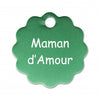 Porte clé grande fleur alu