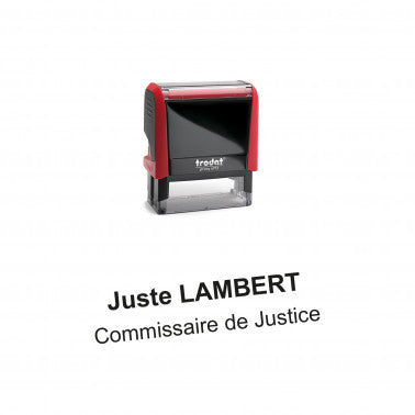 Tampon Commissaire de Justice 4912