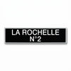 Plaque de taxi Noir / Blanc