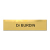 Plaque Dentiste en Laiton