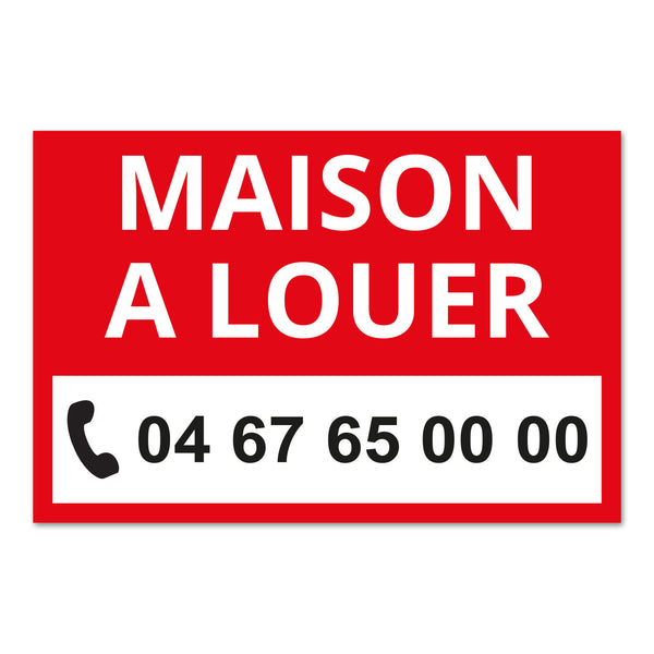 Panneau Maison à Louer - 60 x 40 cm