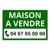 Panneau Maison à Vendre - 60 x 40 cm