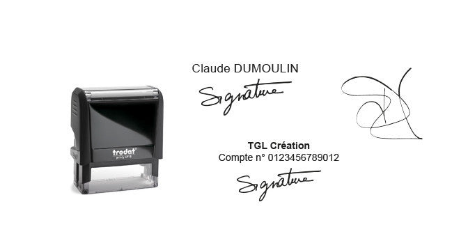 Tampon signature