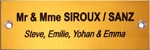 Etiquette boite aux lettres