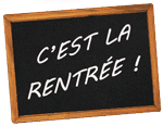 Tableau noir : C'est la rentrée !