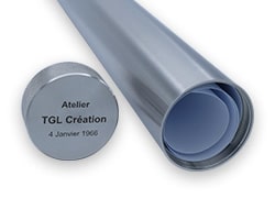 Zoom tube à parchemin en inox