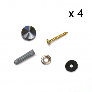 Kit vis + cache vis x 4