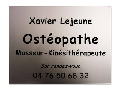 Plaque pro pour ostéopathe