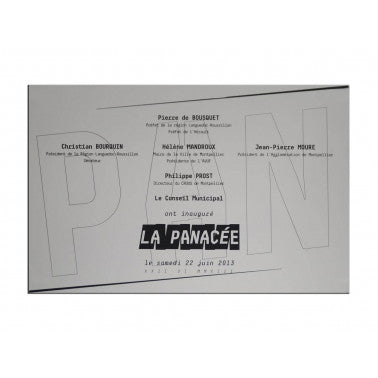 Plaque inaugurale avec logo