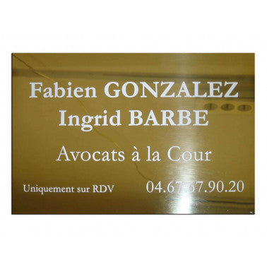 Plaque pro pour avocats