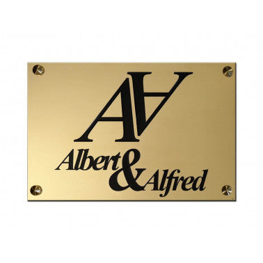 Plaque murale avec logo