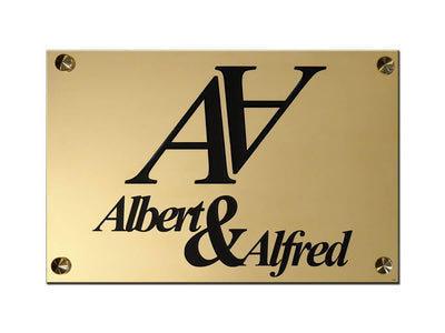 Plaque murale avec logo