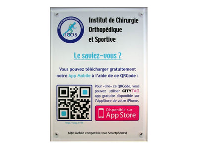 Signalétique avec QR Code