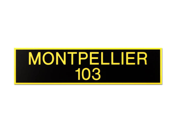 Plaque de taxi Montpellier