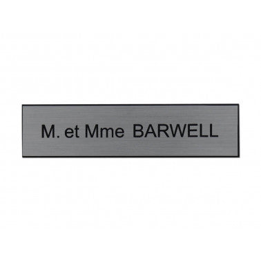 Plaque de boite aux lettres