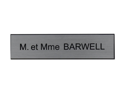 Plaque de boite aux lettres