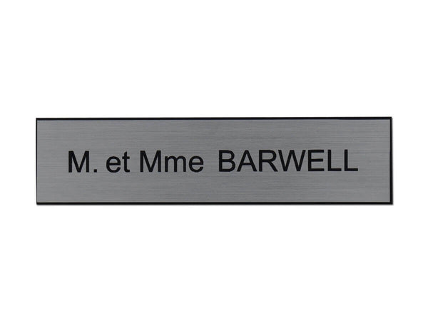 Plaque de boite aux lettres
