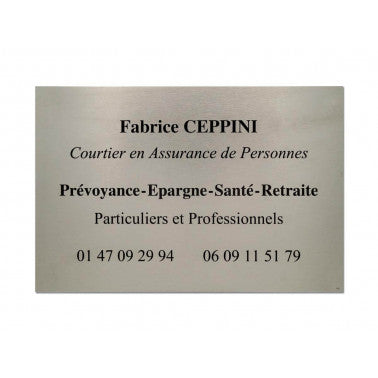 Plaque pro courtier