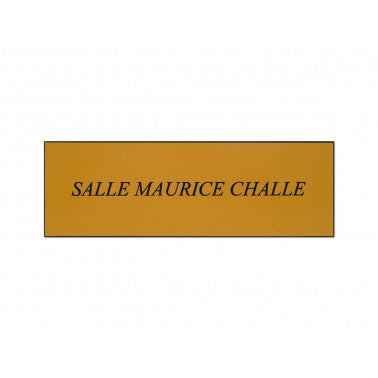 Plaque de porte or