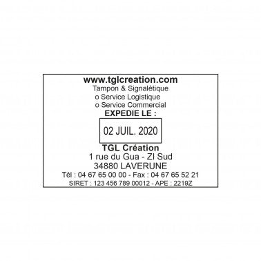 Empreinte Trodat Metal Line 54110