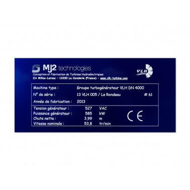 Plaque identification machine