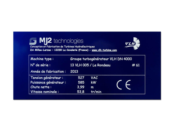 Plaque identification machine