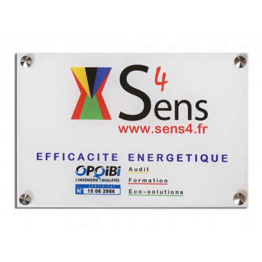 Plaque société avec certificat