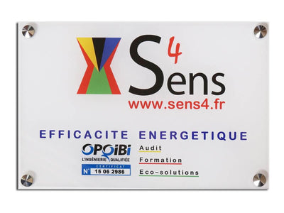 Plaque société avec certificat