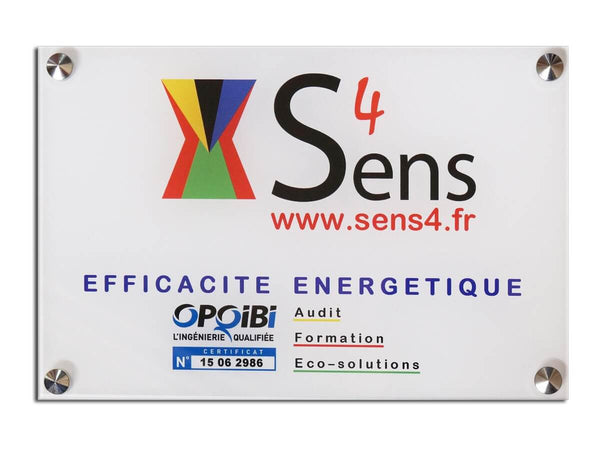 Plaque société avec certificat