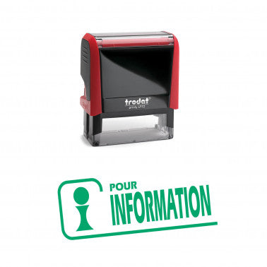 Tampon Information avec logo