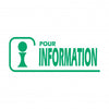 Tampon Information avec logo