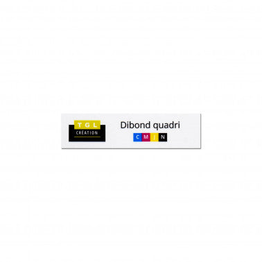 Dibond quadri 10 x 2,5 cm