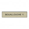 Plaque boite aux lettres plastique