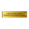 Plaque boite aux lettres plexiglass