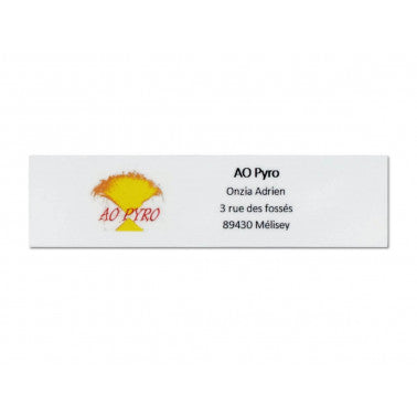 Plaque boite aux lettres logo